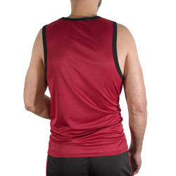 MACHO - CMV003 MAROON GYM T-SHIRT – Produktansicht 3