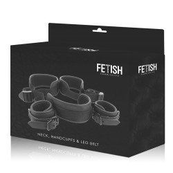 FETISH SUBMISSIVE - POSITION MIT OFFENEN BEINEN UND HANDSCHELLEN MIT NOPRENE-FUTTER – Produktansicht 11