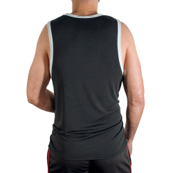 MACHO - CMV004 SCHWARZES GYM-T-SHIRT S/M – Produktansicht 3