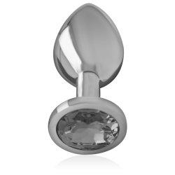 INTENSE - ANALPLUG AUS ALUMINIUMMETALL MIT SCHWARZEM GLAS, GRÖSSE L – Produktansicht 2