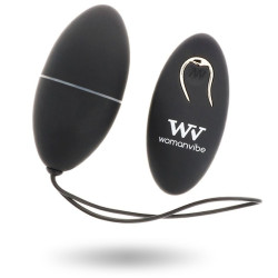 WOMANVIBE - ALSAN EGG FERNBEDIENUNG SCHWARZ SILIKON SCHWARZ – Produktansicht 2