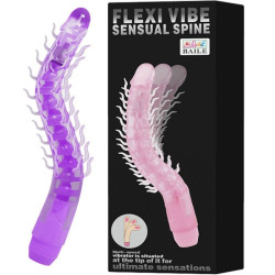 BAILE - FLEXI VIBE SENSUAL SPINE BIEGBARER VIBRIERDILDO FLIEDER 23.5 CM – Produktansicht 3