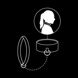 FETISH SUBMISSIVE - KETTENHALSKETTE MIT NOPRENE-FUTTER – Produktansicht 11