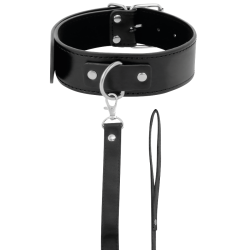 DARKNESS - POSTURE-HALSKETTE MIT LEDERKETTE – Produktansicht 2
