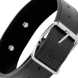 DARKNESS - POSTURE-HALSKETTE MIT LEDERKETTE – Produktansicht 3