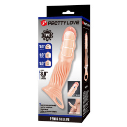 PRETTY LOVE – STRUKTURIERTE PENISHÜLLE MIT VERLÄNGERUNGEN – Produktansicht 9