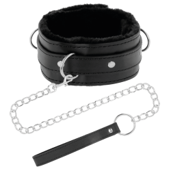 DARKNESS - BEQUEME HALSKETTE MIT LEDERKETTE – Produktansicht 2