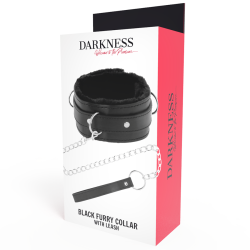 DARKNESS - BEQUEME HALSKETTE MIT LEDERKETTE – Produktansicht 5