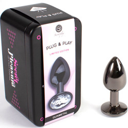 SECRETPLAY - GUNMETAL BUTT PLUG KLEINE GRÖSSE 7 CM – Produktansicht 2