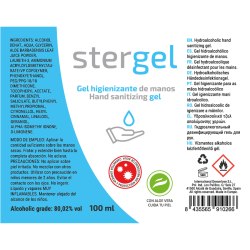 STERGEL - HYDROALKOHOLISCHES HÄNDESANITISIERUNGSGEL ALOE VERA 100ML – Produktansicht 3