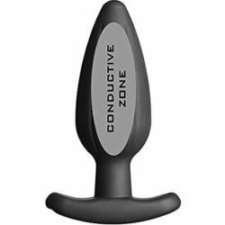 ELECTRASTIM - SILIKON SCHWARZ ROCKER BUTT PLUG GRO – Produktansicht 4