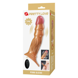 PRETTY LOVE – STRUKTURIERTE PENISHÜLLE MIT VIBRATION UND FERNBEDIENUNG – Produktansicht 11
