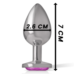 INTENSE - ALUMINIUM-METALL-ANAL-STECKER ROSA HERZ GRÖSSE S – Produktansicht 4