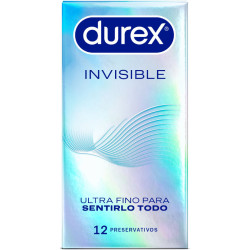DUREX - ULTRADÜNNE UNSICHTBARE KONDOME 12 EINHEITEN