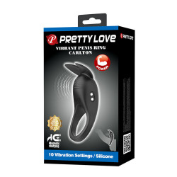PRETTY LOVE - CARLTON PENISRING MIT KLITORISSTIMULATOR – Produktansicht 9
