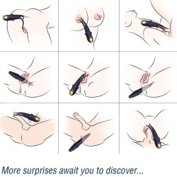 ARMONY - SHADOW VIBRATOR DOPPELKOPF TEASING BLAU – Produktansicht 2