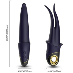 ARMONY - SHADOW VIBRATOR DOPPELKOPF TEASING BLAU – Produktansicht 4