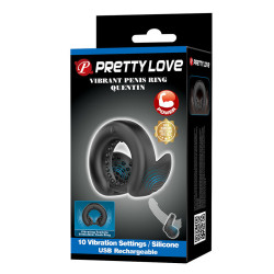 PRETTY LOVE - QUENTIN PENISRING MIT HODENSTIMULATOR – Produktansicht 11