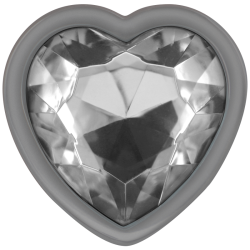 INTENSE - WHITE HEART ALUMINIUM METALL ANAL PLUG GRÖSSE S – Produktansicht 3