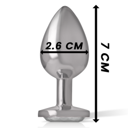 INTENSE - WHITE HEART ALUMINIUM METALL ANAL PLUG GRÖSSE S – Produktansicht 4