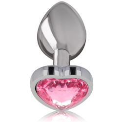 INTENSE - ALUMINIUM-METALL-ANAL-STECKER ROSA HERZ GRÖSSE M – Produktansicht 2