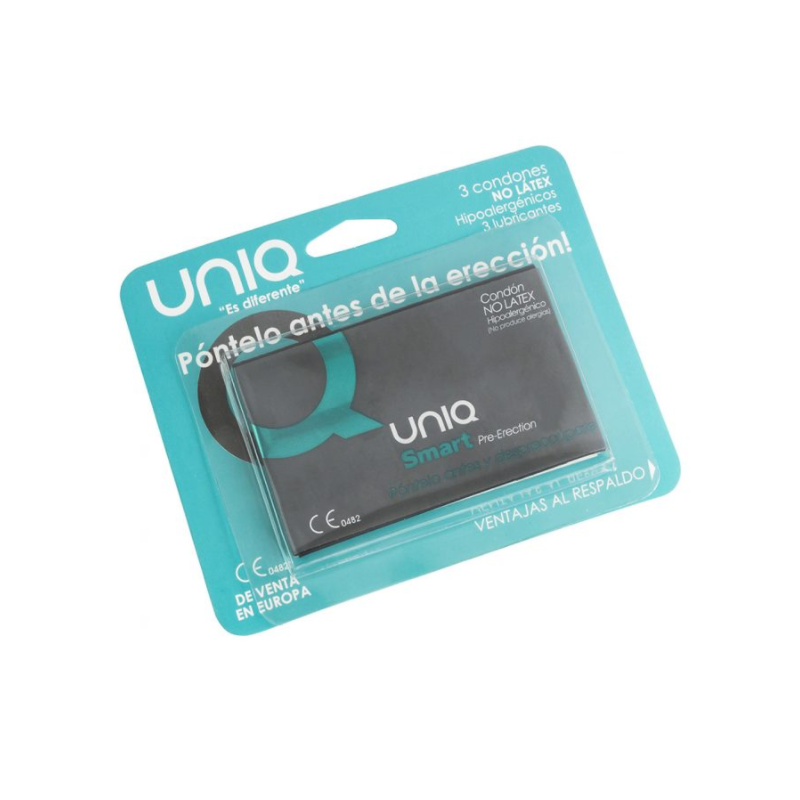 UNIQ - SMART LATEX FREE PRE-ERECTION CONDOMS 3 UNITS