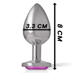 INTENSE - ALUMINIUM-METALL-ANAL-STECKER ROSA HERZ GRÖSSE M – Produktansicht 4