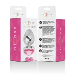 INTENSE - ALUMINIUM-METALL-ANAL-STECKER ROSA HERZ GRÖSSE M – Produktansicht 6