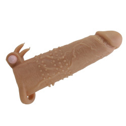 PRETTY LOVE - QUILLON PENISHÜLLE MIT KLITORISSTIMULATOR UND VIBRATION – Produktansicht 4