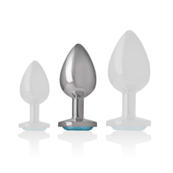 INTENSE - ALUMINIUM-METALL-ANAL-STECKER, BLAUES HERZ, GRÖSSE M – Produktansicht 5
