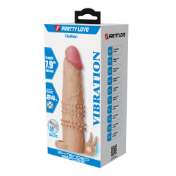 PRETTY LOVE - QUILLON PENISHÜLLE MIT KLITORISSTIMULATOR UND VIBRATION – Produktansicht 8