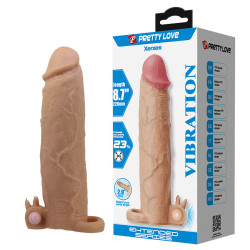 PRETTY LOVE - XERXES PENISHÜLLE MIT KLITORALSTIMULATOR UND VIBRATION – Produktansicht 2