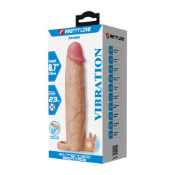 PRETTY LOVE - XERXES PENISHÜLLE MIT KLITORALSTIMULATOR UND VIBRATION – Produktansicht 8
