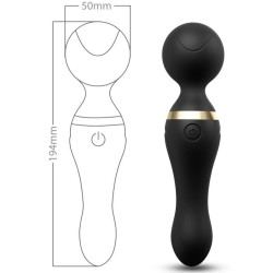ARMONY - FREEZA MASSAGER & VIBRATOR SUPER FLEXIBLER KOPF SCHWARZ – Produktansicht 2