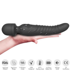 ARMONY - MISSION MASSAGER & VIBRATOR WÄRMEEFFEKT SCHWARZ – Produktansicht 3