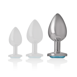 INTENSE - ALUMINIUM-METALL-ANAL-STECKER BLAUES HERZ, GRÖSSE L – Produktansicht 5