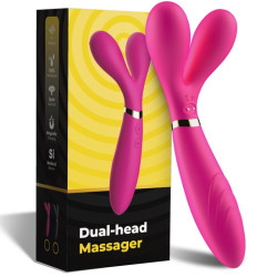 ARMONY - Y-WAND MASSAGER & VIBRATOR DOPPELKOPF FUCHSIA – Produktansicht 5
