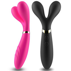 ARMONY - Y-WAND MASSAGER & VIBRATOR DOPPELKOPF SCHWARZ – Produktansicht 4