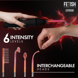 FETISH SUBMISSIVE - VIBRADOR WAND ELECTROESTIMULACIÓN ALTA FRECUENCIA – Produktansicht 2