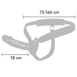 HIDDEN DESIRE - INFERNO PENIS-SLEEVE-STRAP-ON-SILIKON 18 CM – Produktansicht 2