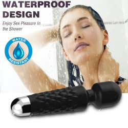 ARMONY - POSTMAN MASSAGER & VIBRATOR SUPER FLEXIBLER KOPF SCHWARZ – Produktansicht 3