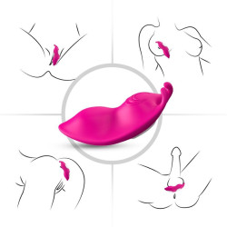 ARMONY - HONEYBEE TRAGBARES HÖSCHEN VIBRATOR G-SPOT FERNBEDIENUNG FUCHSIA – Produktansicht 5