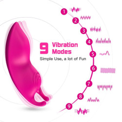 ARMONY - HONEYBEE TRAGBARES HÖSCHEN VIBRATOR G-SPOT FERNBEDIENUNG FUCHSIA – Produktansicht 9