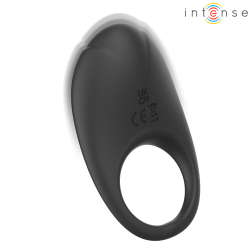 INTENSE - MERLOTTE ANILLO VIBRADOR CON ESTIMULACIÓN DE CLÍTORIS NEGRO – Produktansicht 3