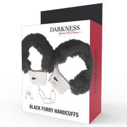 DARKNESS - HANDSCHELLEN AUS SCHWARZEM METALL – Produktansicht 3
