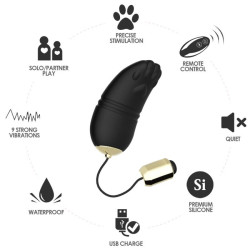 ARMONY - KITTY EGG VIBRATOR G-SPOT FERNBEDIENUNG SCHWARZ – Produktansicht 2