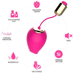 ARMONY - MANDALA EIVIBRATOR G-SPOT FERNBEDIENUNG FUCHSIA – Produktansicht 3