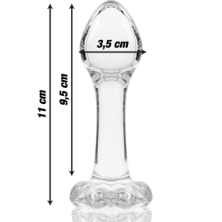NEBULA SERIES BY IBIZA - MODELL 2 ANALPLUG BOROSILIKATGLAS – Produktansicht 3