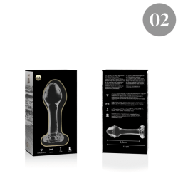 NEBULA SERIES BY IBIZA - MODELL 2 ANALPLUG BOROSILIKATGLAS – Produktansicht 4