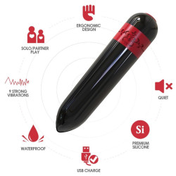 ARMONY - RAKETENVIBRATOR BULLET SCHWARZ – Produktansicht 2